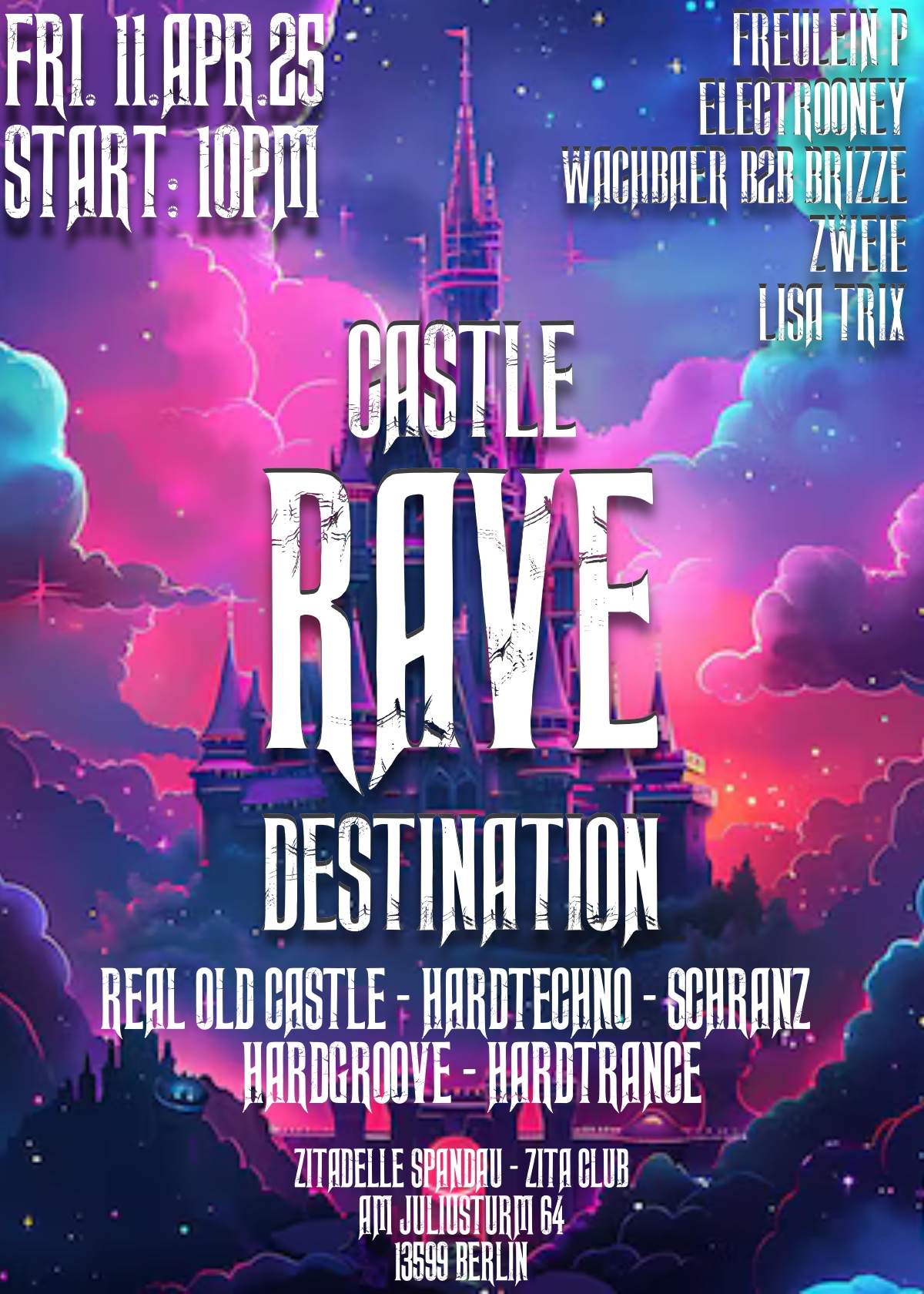 CASTLE RAVE DESTINATION - Zitadelle Spandau - HARDTECHNO - HARDGROOVE ...