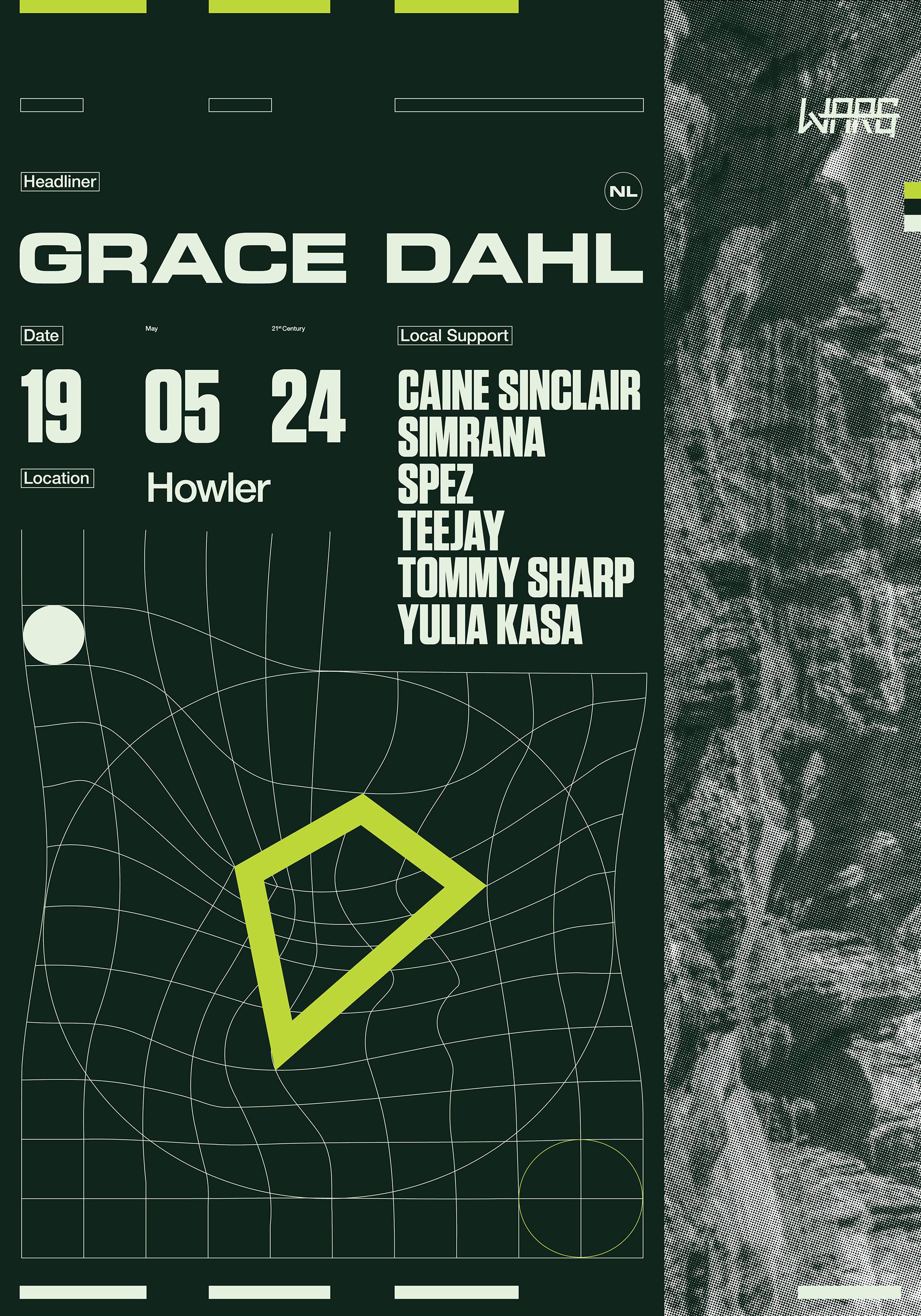 Warg presents Grace Dahl (NL) - フライヤー表