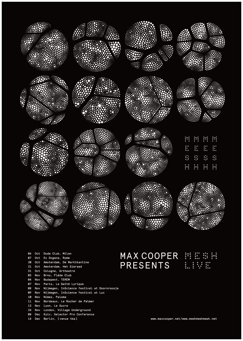 Max Cooper - MESH Live - Página frontal