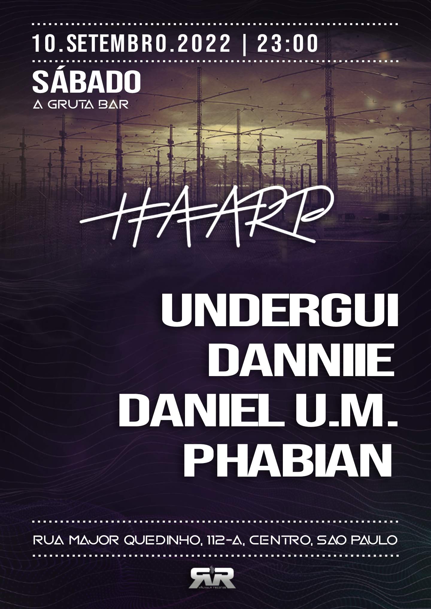 HAARP with Undergui, Danniie, Daniel U.M., Phabian (Afrozoid) - フライヤー表