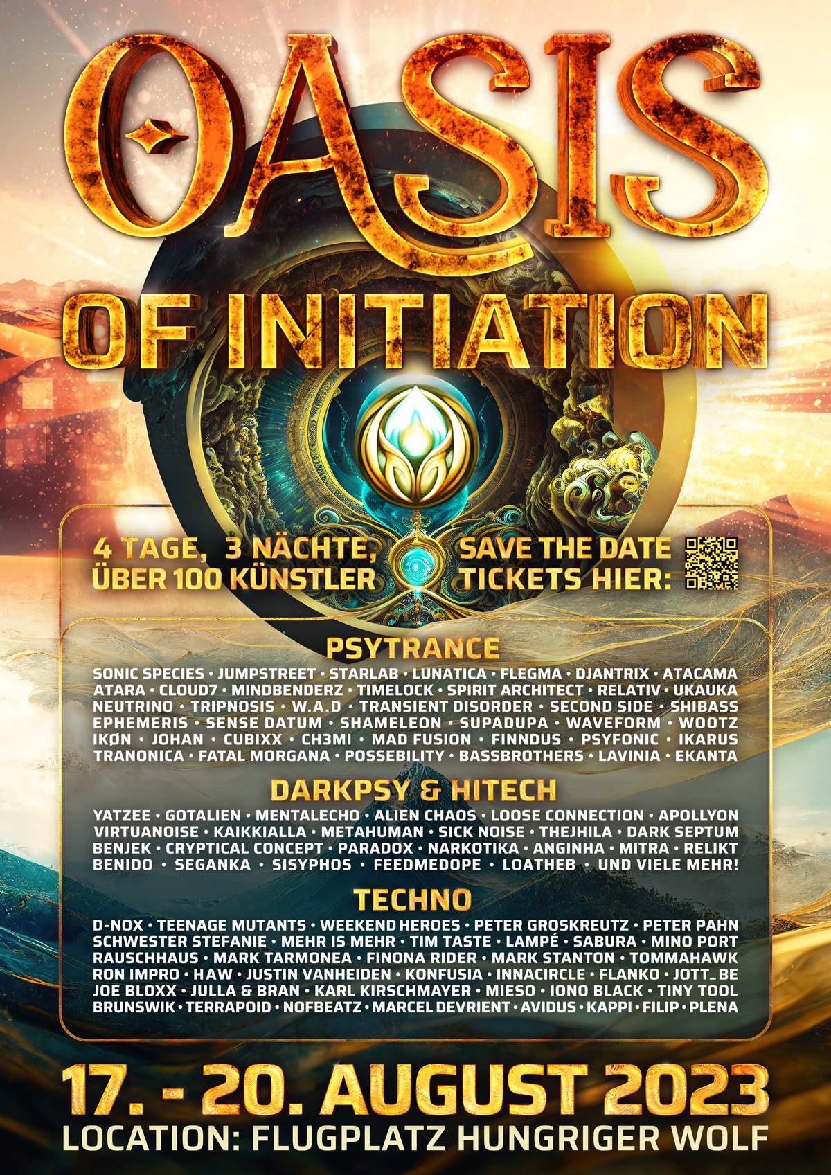 Oasis of Initiation Festival - フライヤー表
