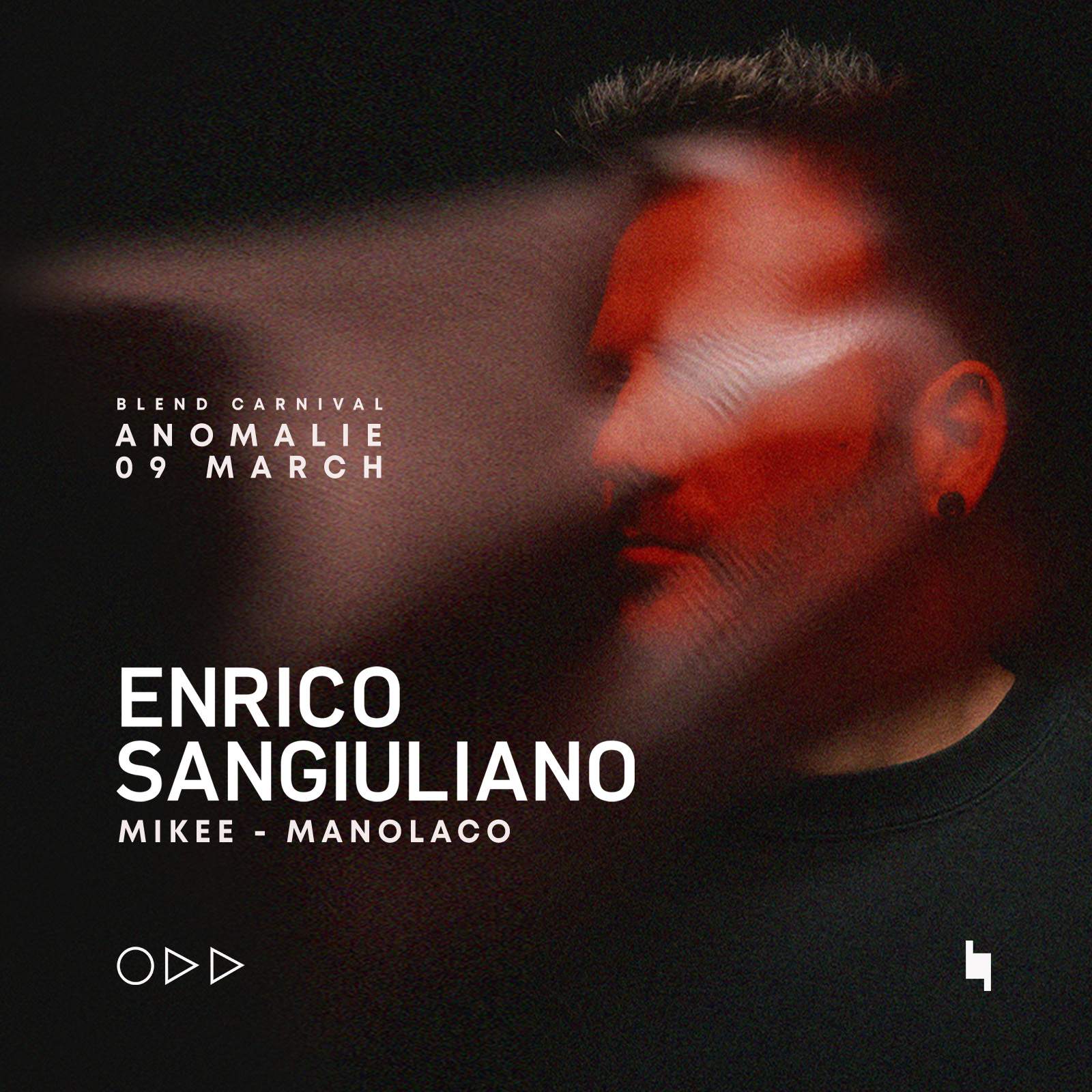 Blend Carnival with Enrico Sangiuliano - フライヤー表