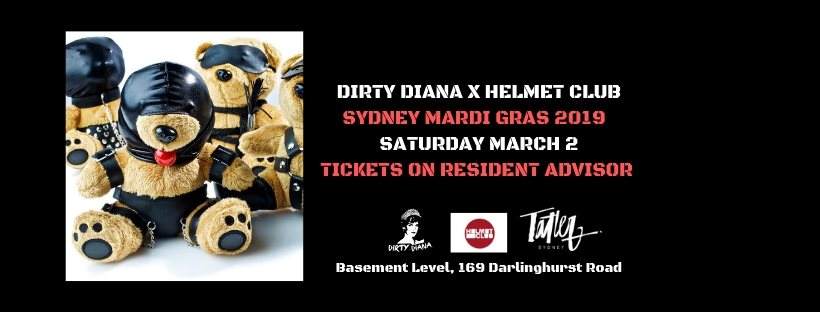 DIRTY DIANA X Helmetclub Sydney Mardi Gras Weekend 2019 - Página frontal