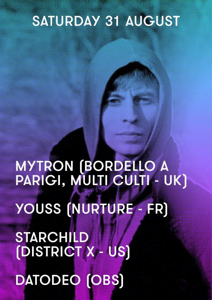 Mytron, Youss, Starchild and Datodeo - フライヤー表