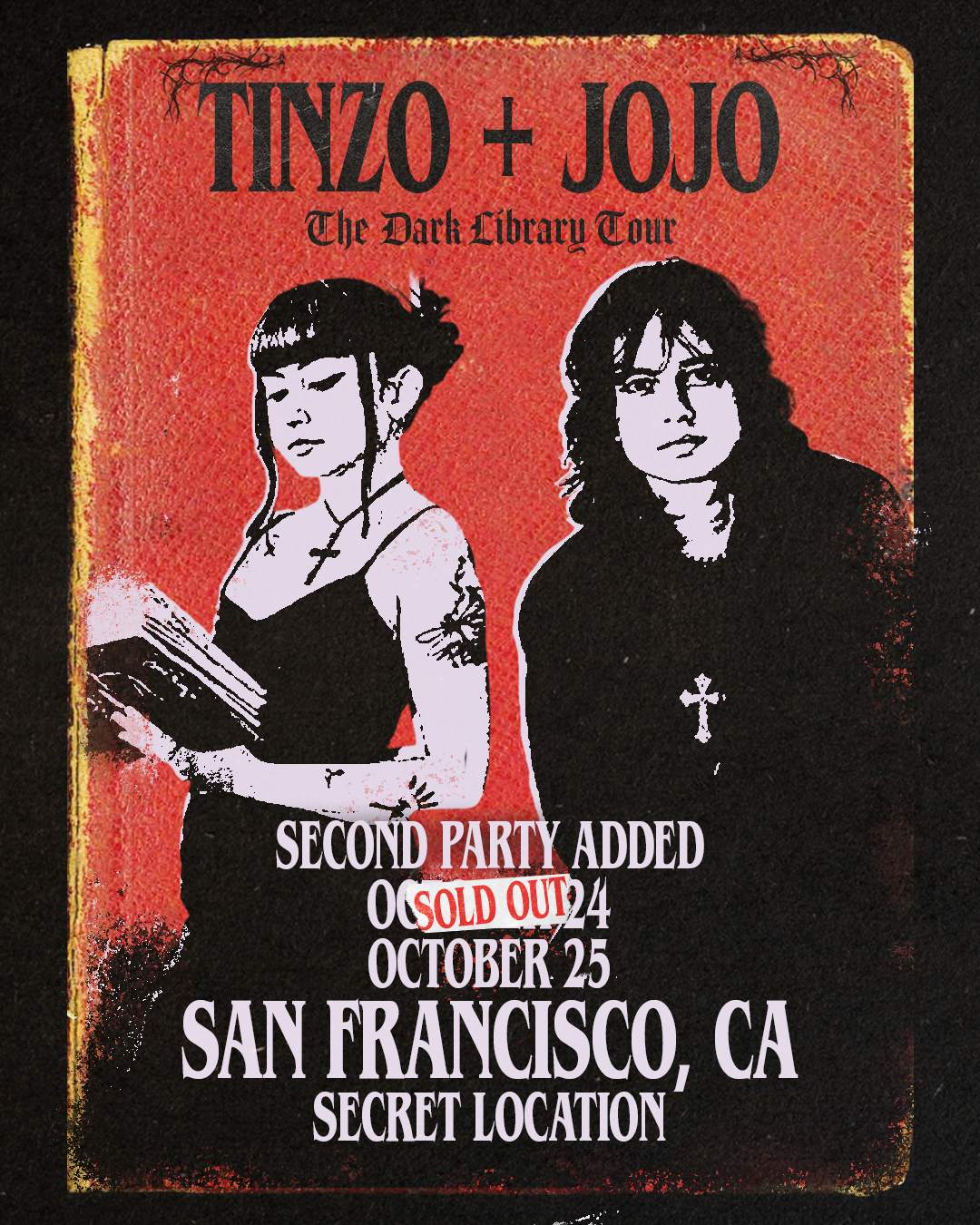 Tinzo + Jojo: Dark Library Tour SF (Second Party Added) at The
