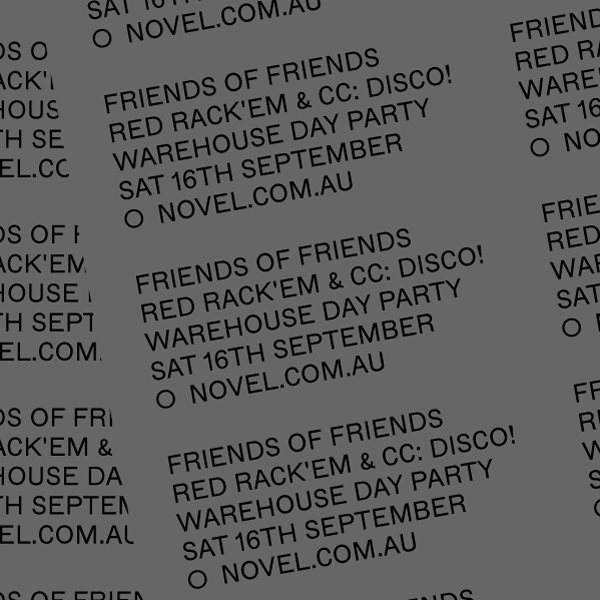 Friends of Friends with Red Rack'em & CC:Disco - Página frontal