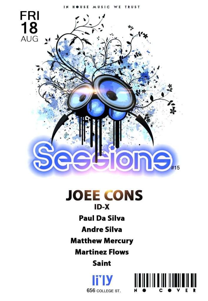 Sessions with Joee Cons - Página frontal