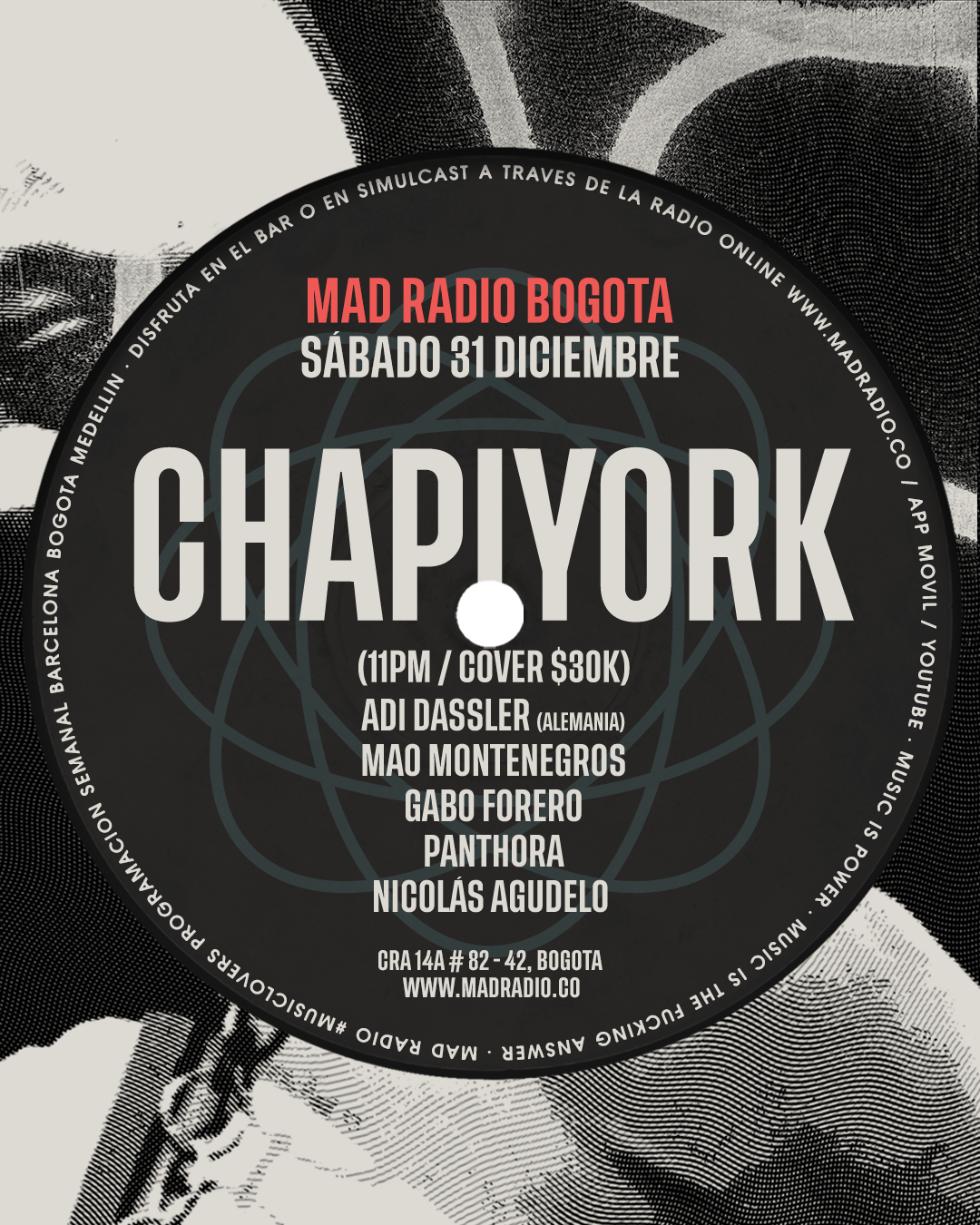 Mad Radio / Chapiyork New Year's Eve 2023 at Mad Radio Bogotá, Bogotá