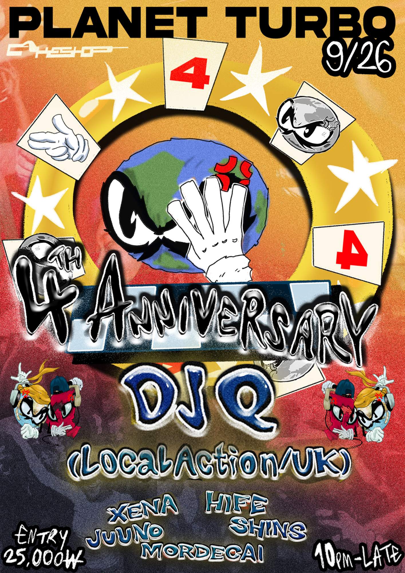 Planet Turbo 4 yrs with DJQ bij Cakeshop, Seoul - Tickets