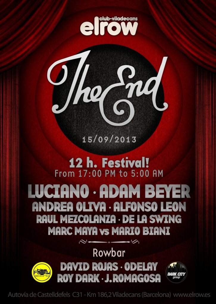 12 H. Festival with Luciano - Adam Beyer - Dark City Group - Página frontal
