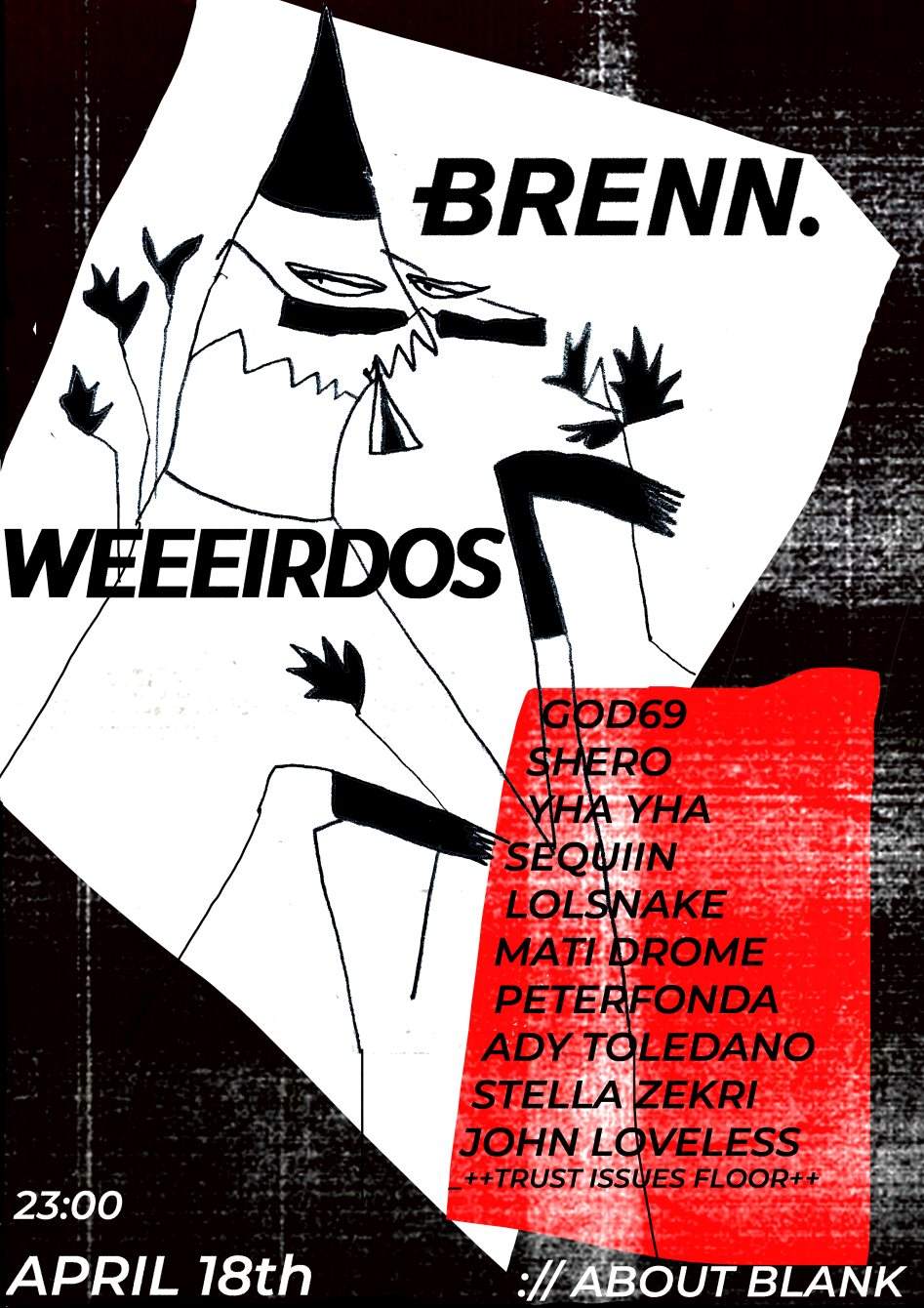 Brenn. x weeeirdos - フライヤー表