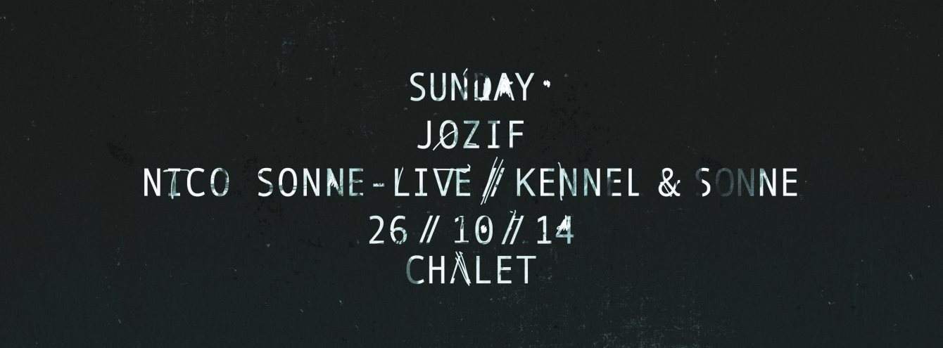 Sunday with Jozif and Arche Musik - フライヤー表