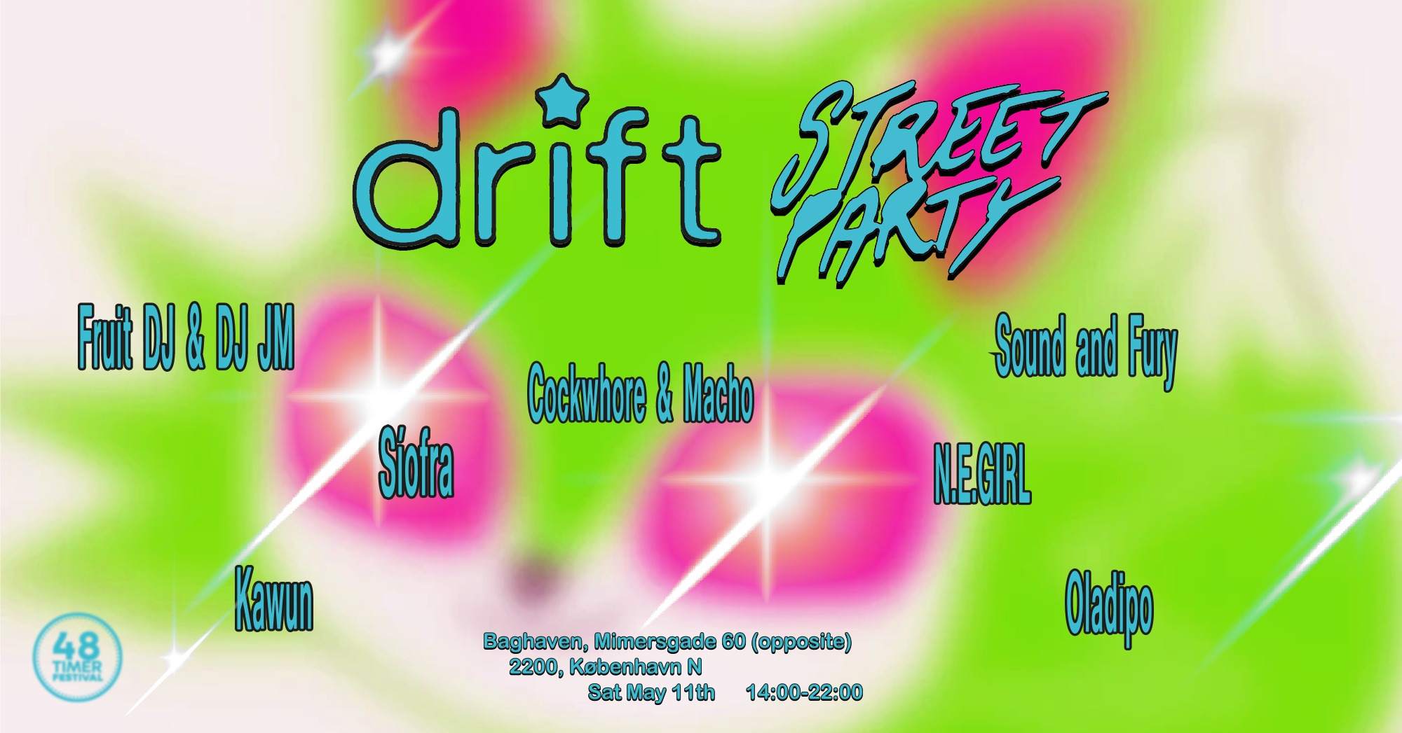 Drift Radio Street Party / 48 Timer Festival - Página frontal