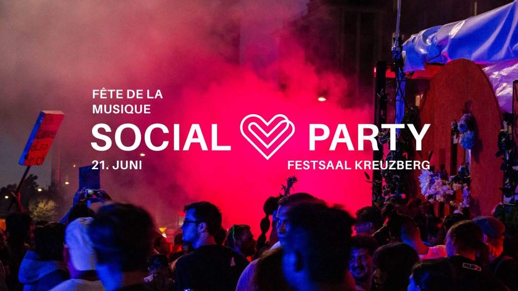Zug der Liebe Socialparty - Fête de la Musique - フライヤー表