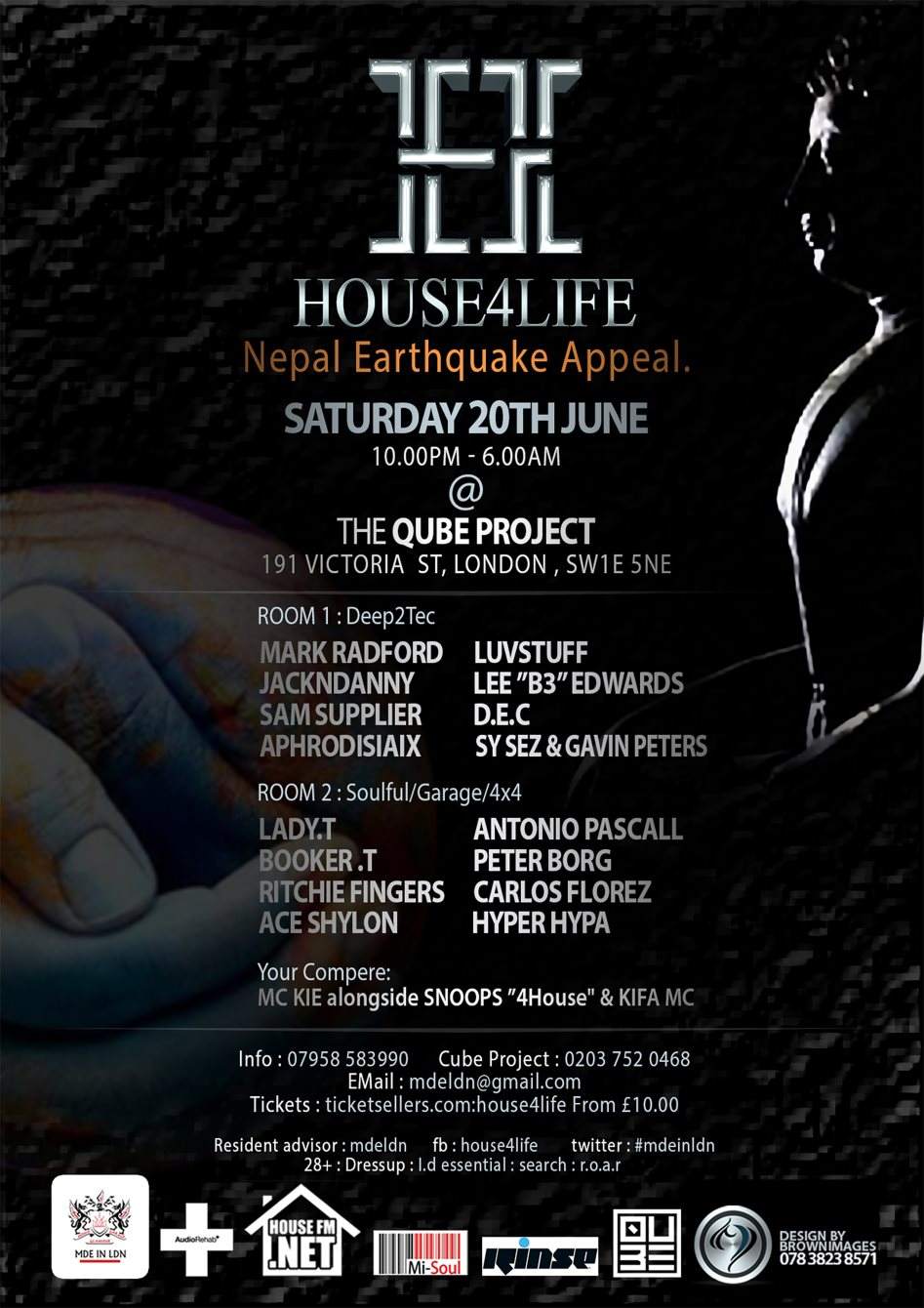 House4life: Nepal Fundraiser - フライヤー表