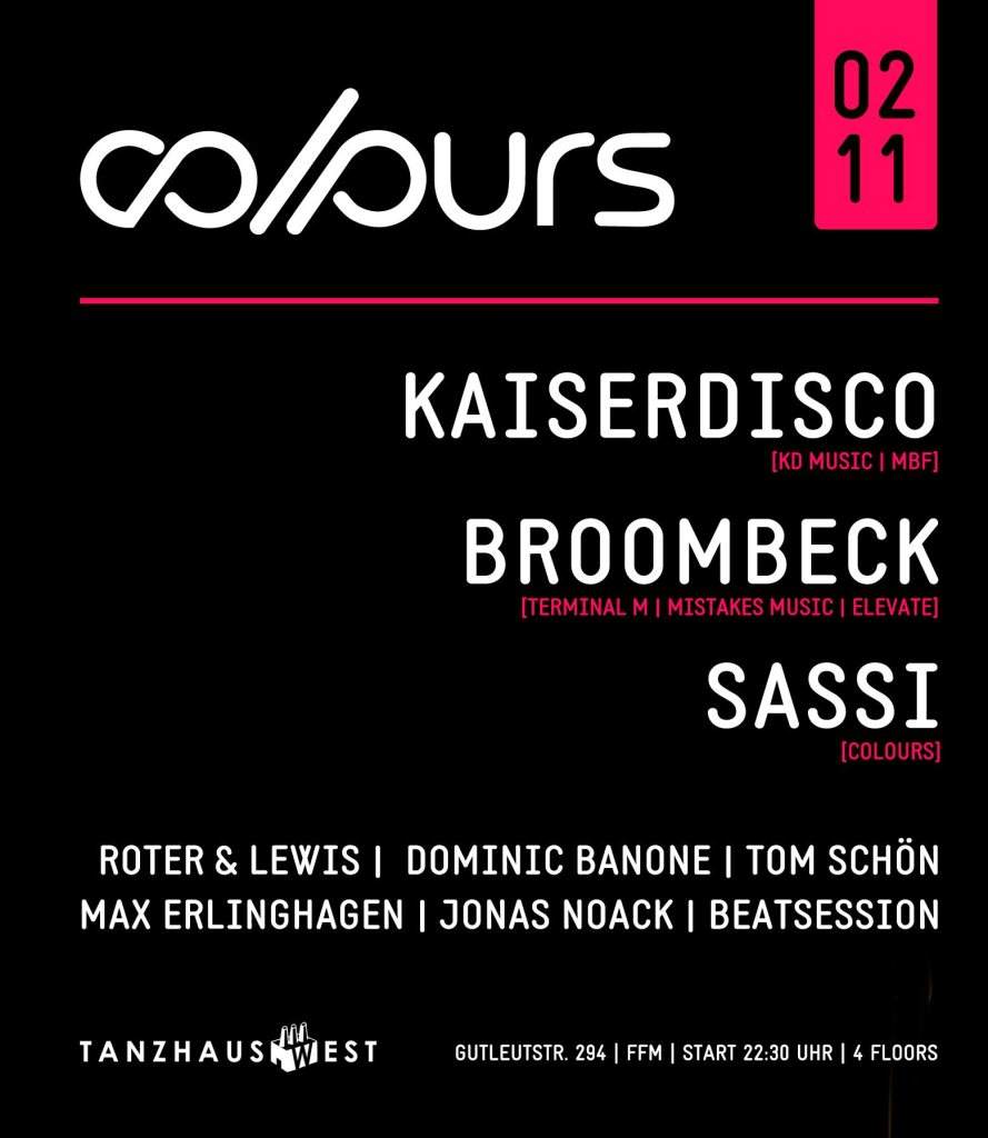Colours presents Kaiserdisco Album Tour, Broombeck uva - フライヤー裏