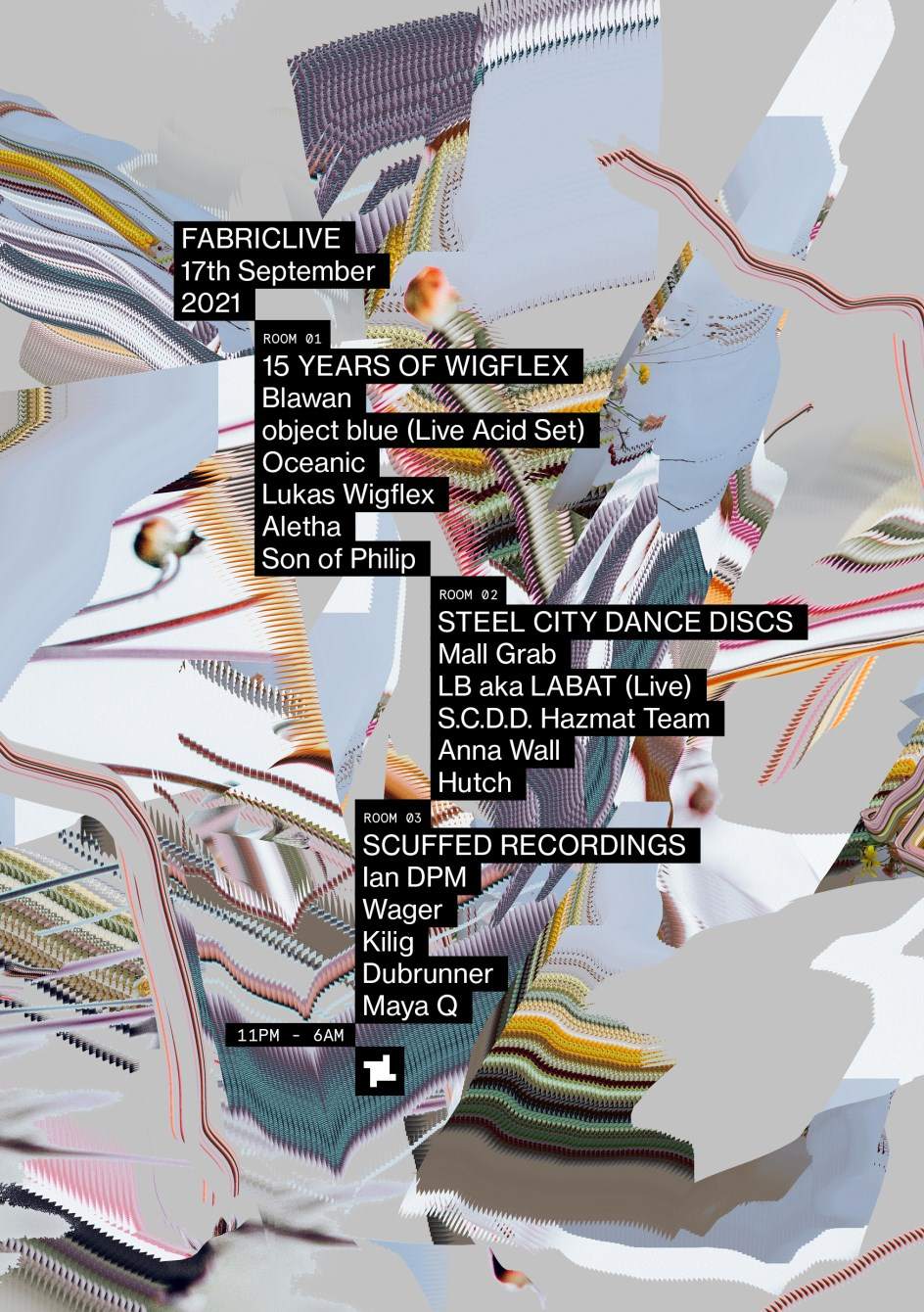 FABRICLIVE: 15 Years of Wigflex, Mall Grab, object blue, Scuffed Recordings & More - Página frontal