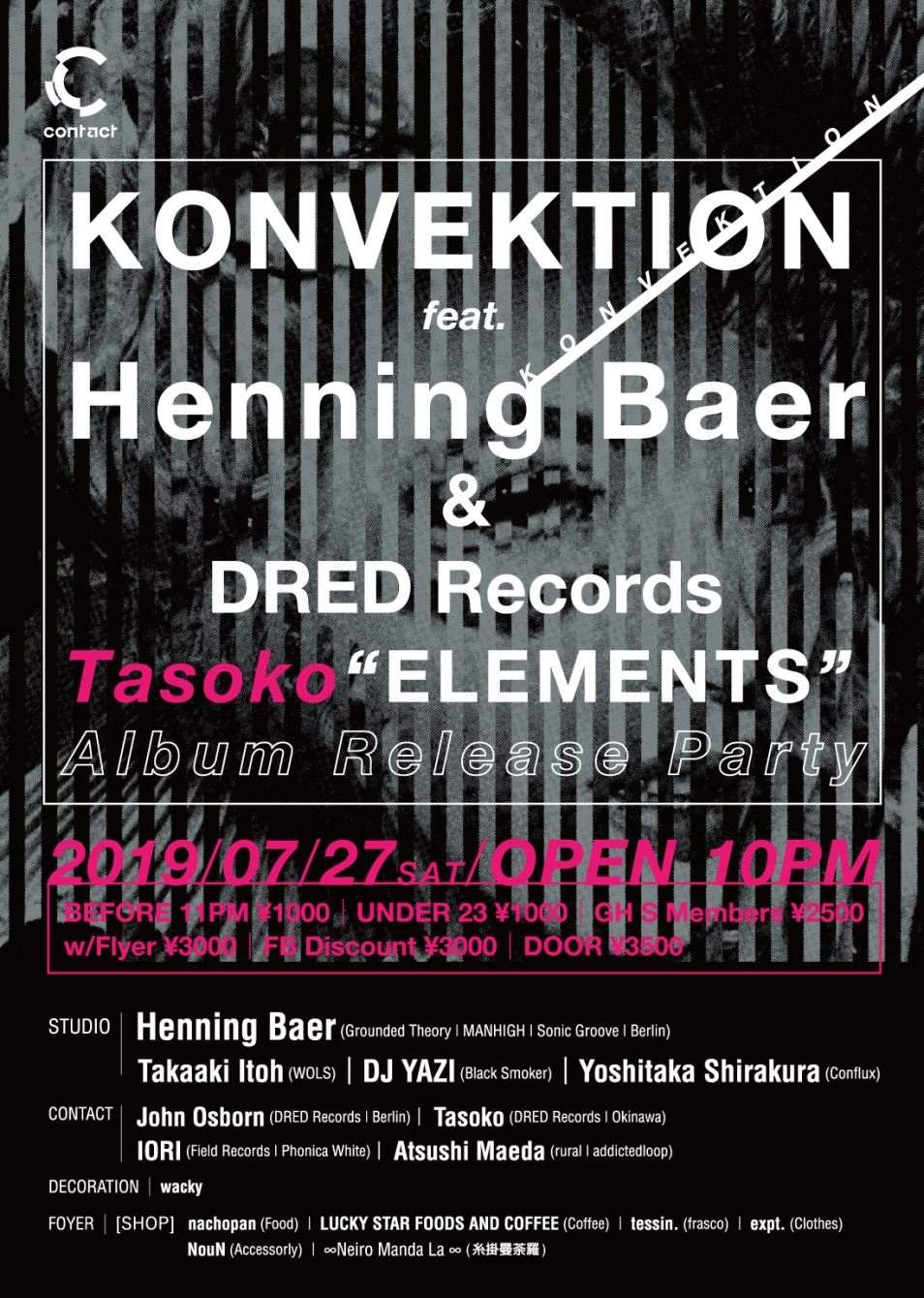 Konvektion Feat. Henning Baer & Dred Records / Tasoko “ELEMENTS” Album Release Party - Página frontal