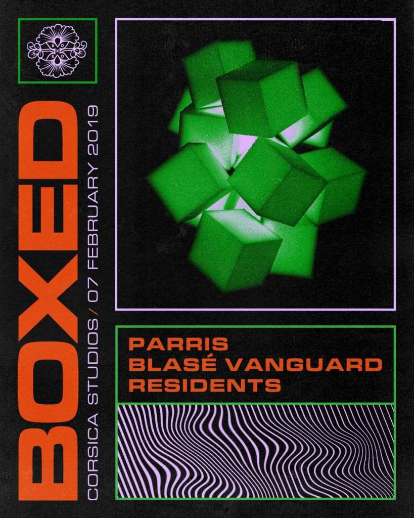 Boxed: Parris, Blasé Vanguard - フライヤー表