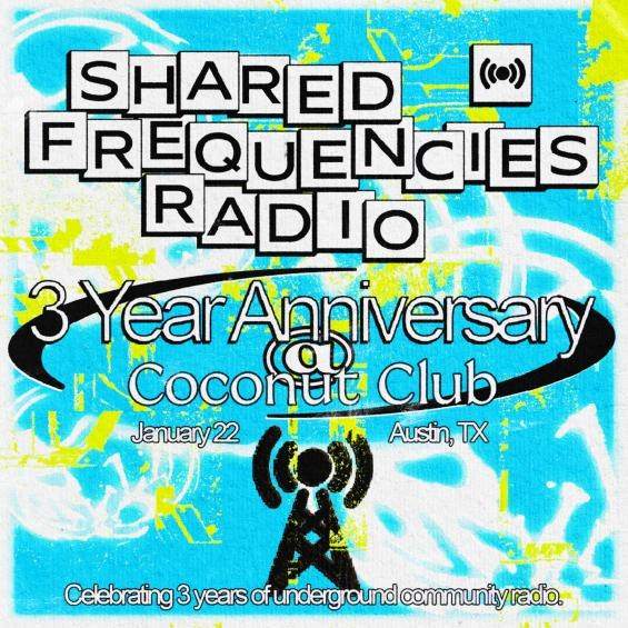 Shared Frequencies Radio 3rd Year Anniversary Party - フライヤー裏
