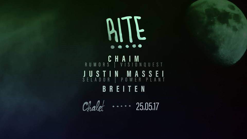 Rite Open Air with Chaim, Justin Massei, Breiten, Steven Strahl & SLF - フライヤー裏