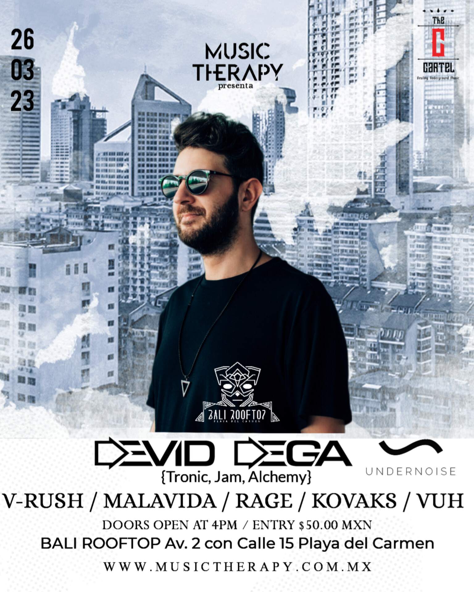 Devid Dega en BALI at BALI Playa Del Carmen, Quintana Roo