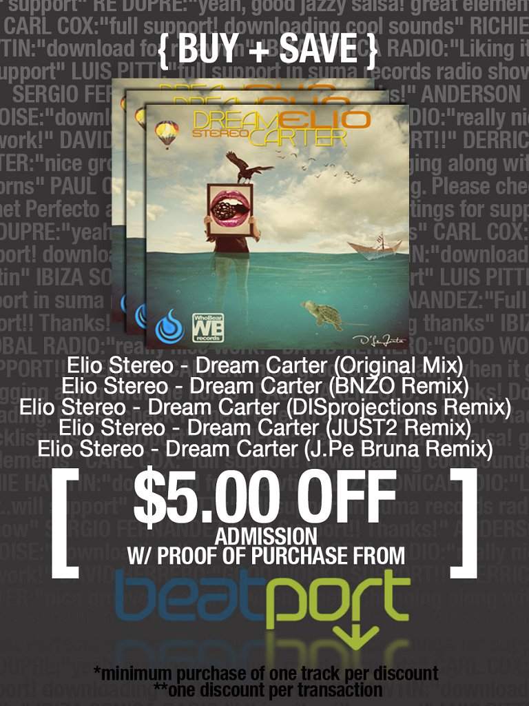 Dream Carter Ep Release Party - Página trasera