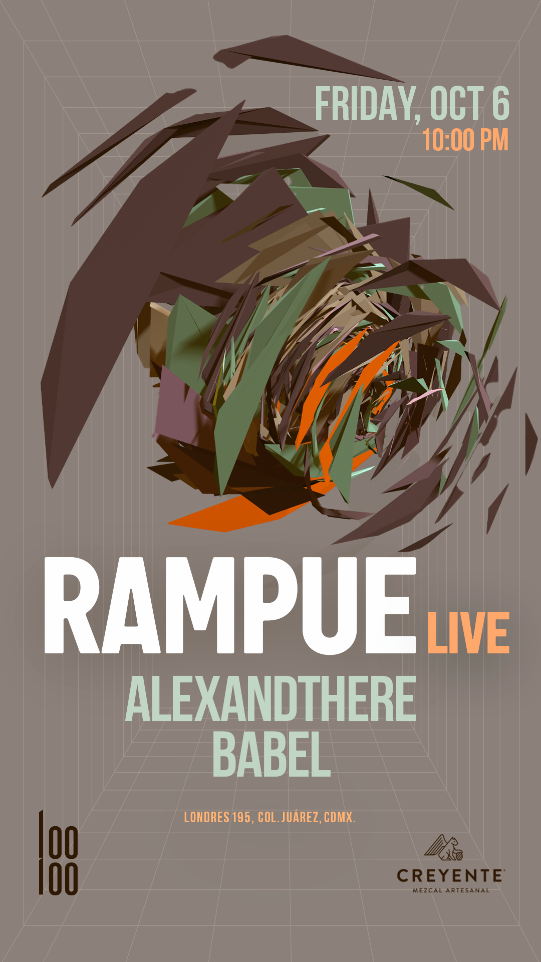 Rampue (Live) at Mexico City - フライヤー表