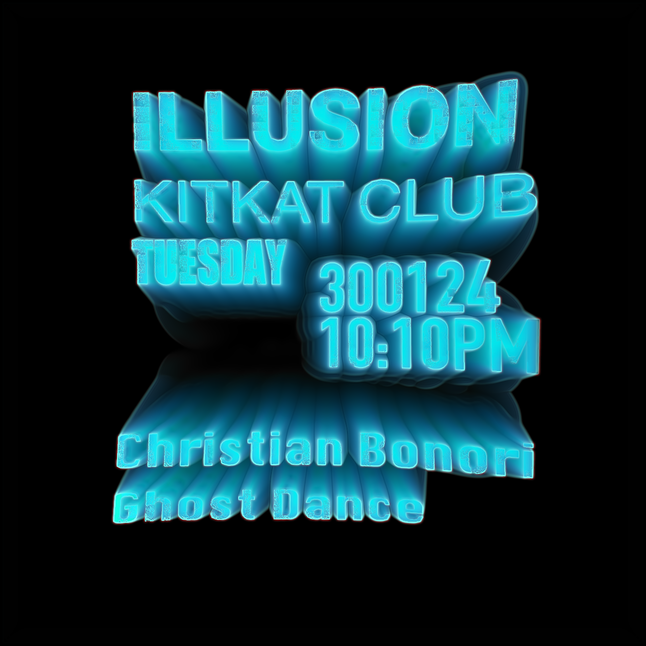 Illusion at KitKat Club - フライヤー表