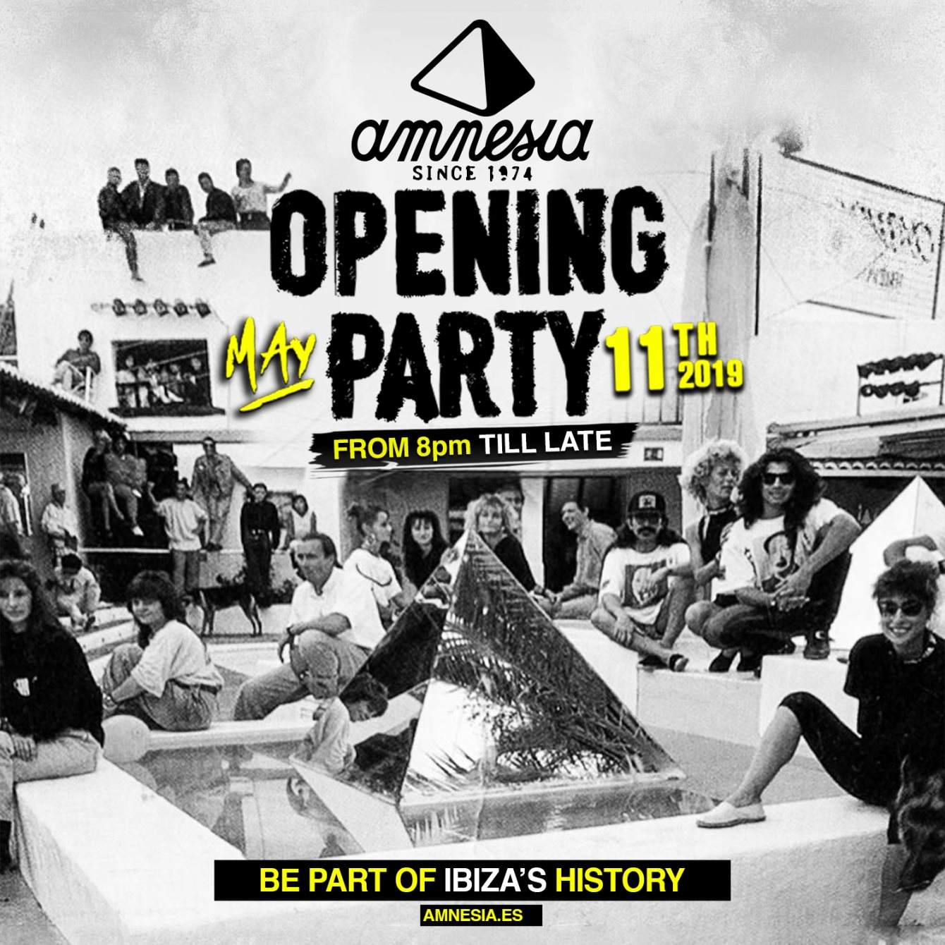 Amnesia Opening Party - フライヤー表