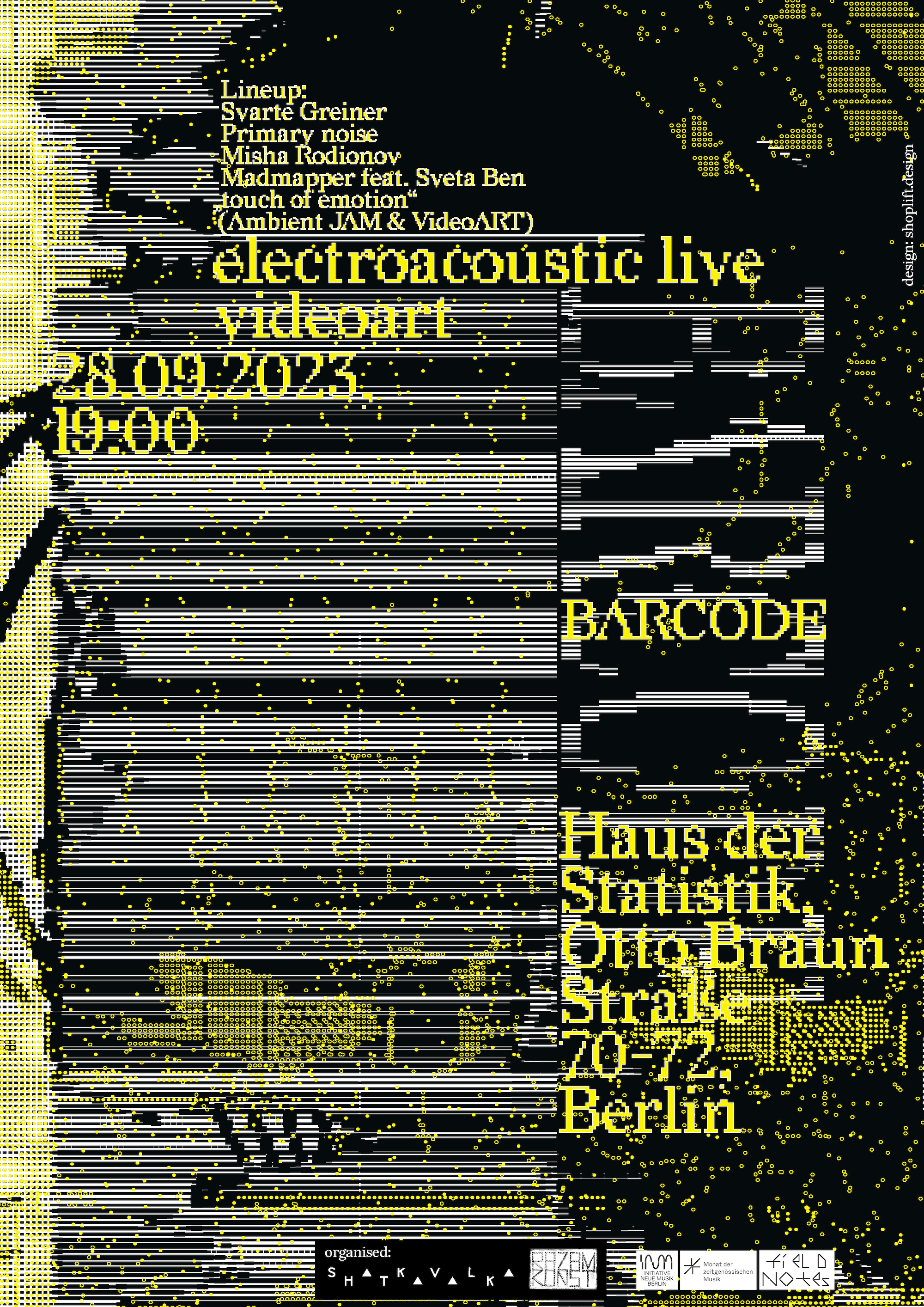 Barcode - Electroacoustic perfomance - Página trasera