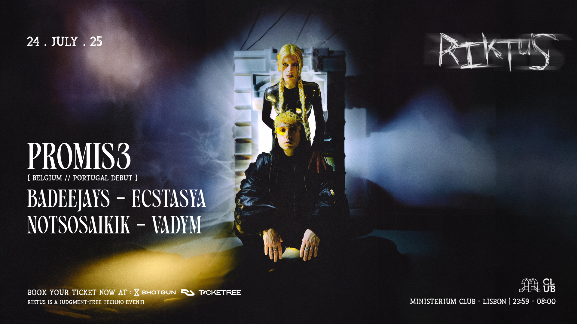 Riktus with Promis3 (Live Hybrid), Ecstasya. Vadym, Notsosaikik and ...