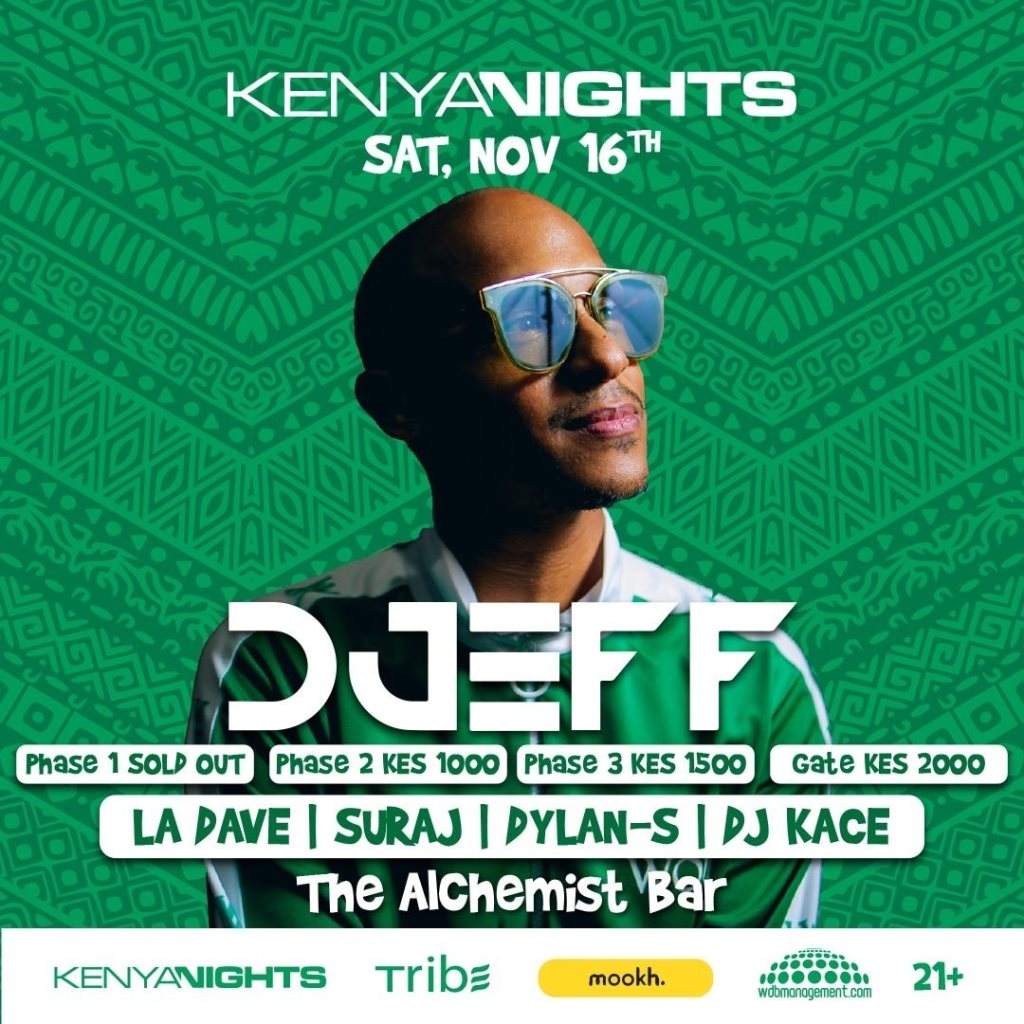 Kenya Nights Pres. DJEFF - フライヤー表