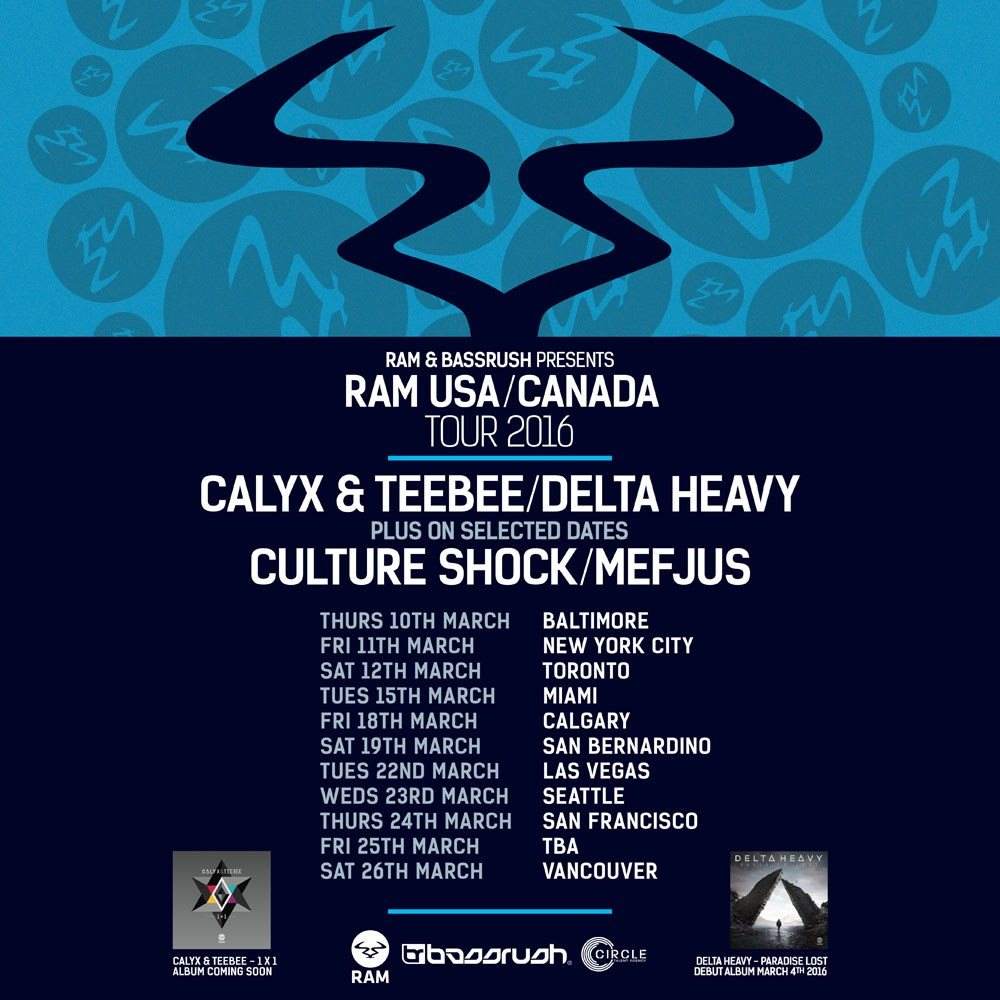 RAM Records w/ Calyx & Teebee and Delta Heavy - Página frontal
