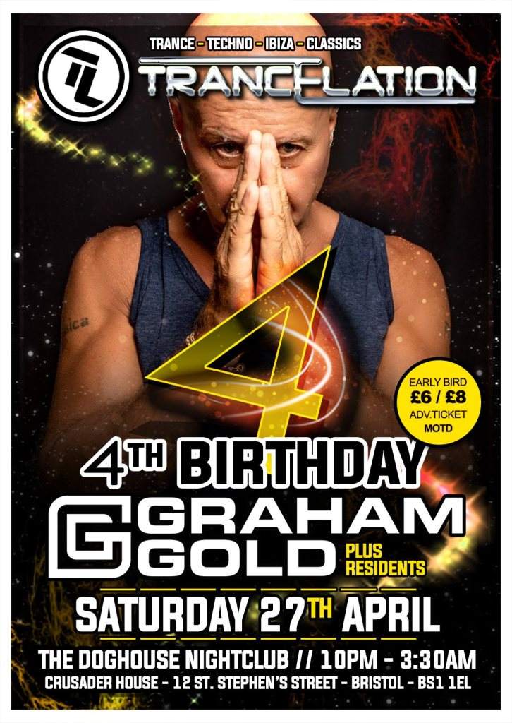 Trancelation's 4th Birthday with Special Guest Graham Gold - フライヤー表