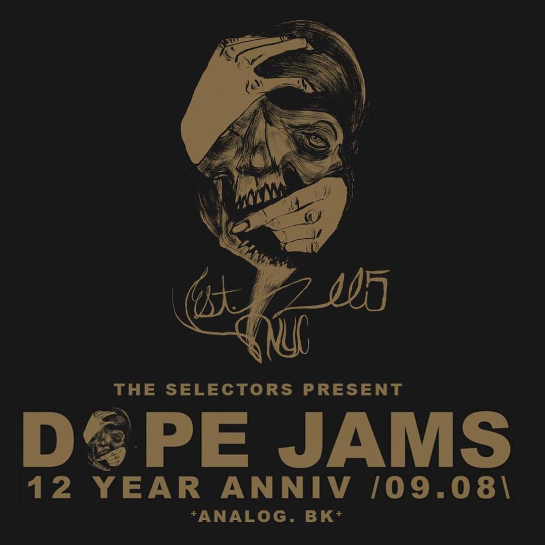The Selectors present Dope Jams 12 Year Anniversary - Página frontal