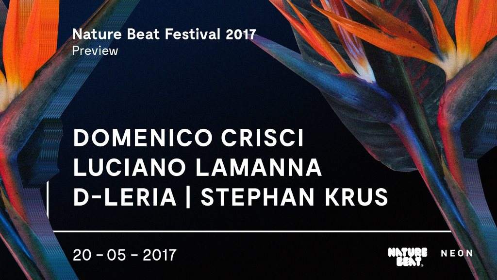 Nature Beat Preview with Domenico Crisci, Lamanna, D-Leria, Stephan Krus - フライヤー表