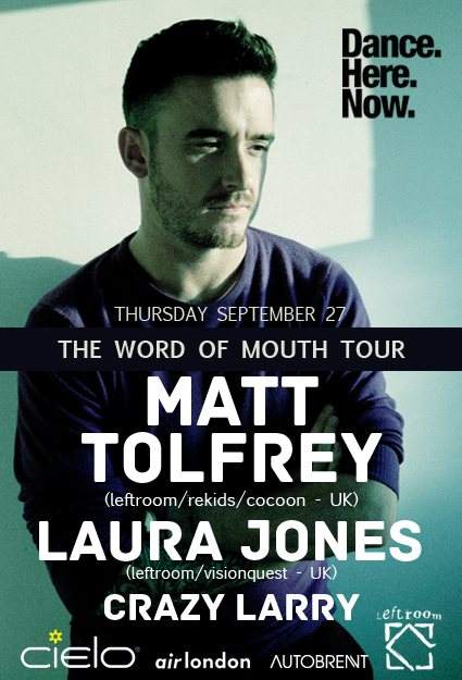 Matt Tolfrey & Laura Jones: Word of Mouth Tour - Página frontal