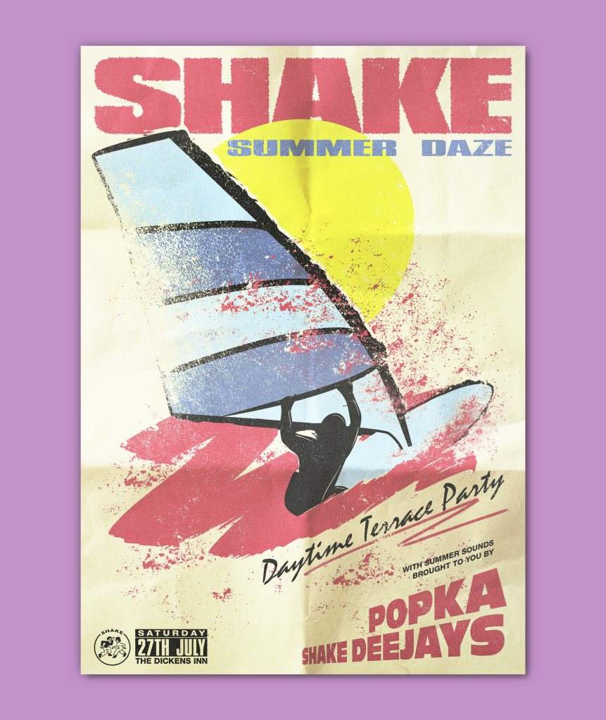 Shake - Summer Daze Terrace Party with Popka - フライヤー表