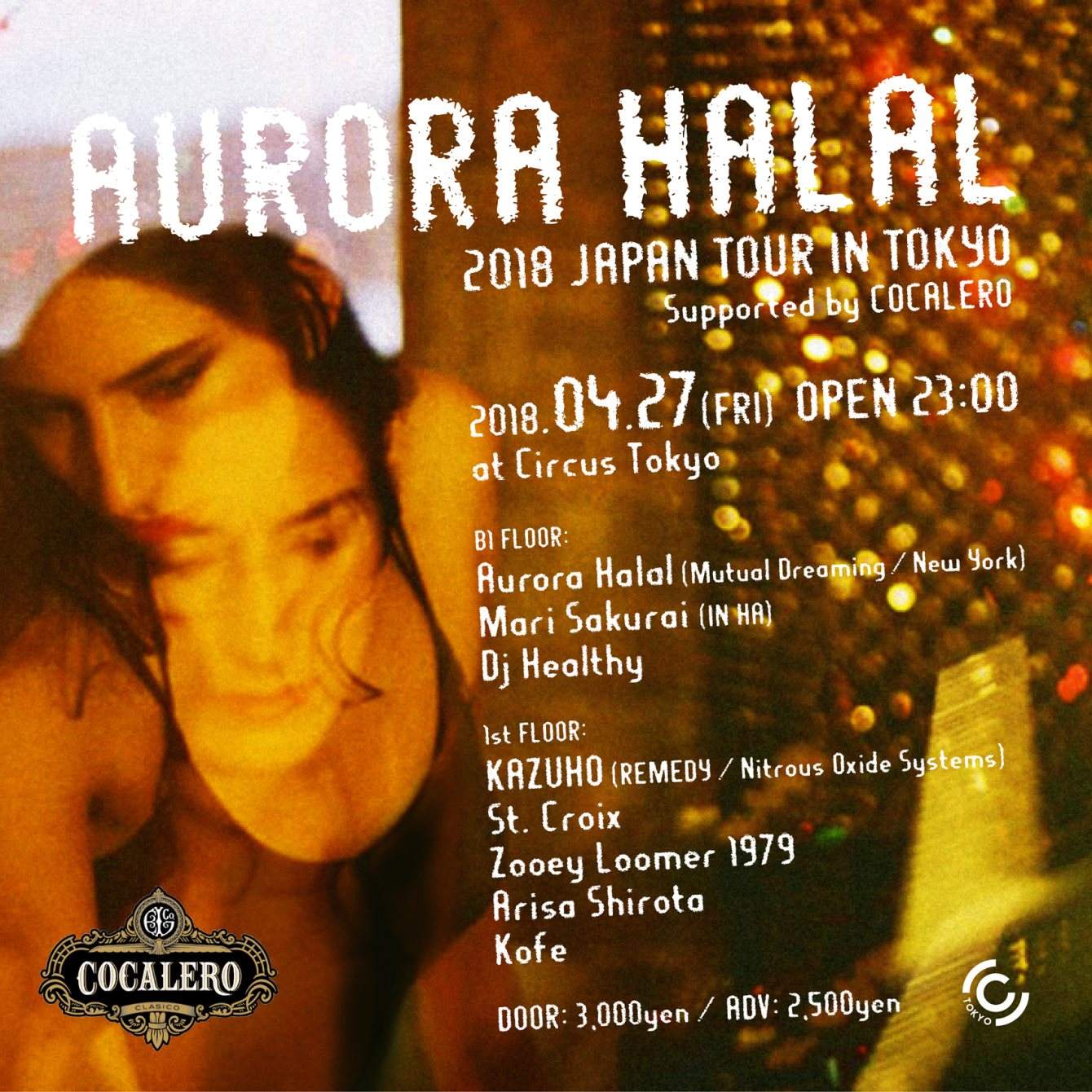 Aurora Halal 2018 Japan Tour in Tokyo - フライヤー表