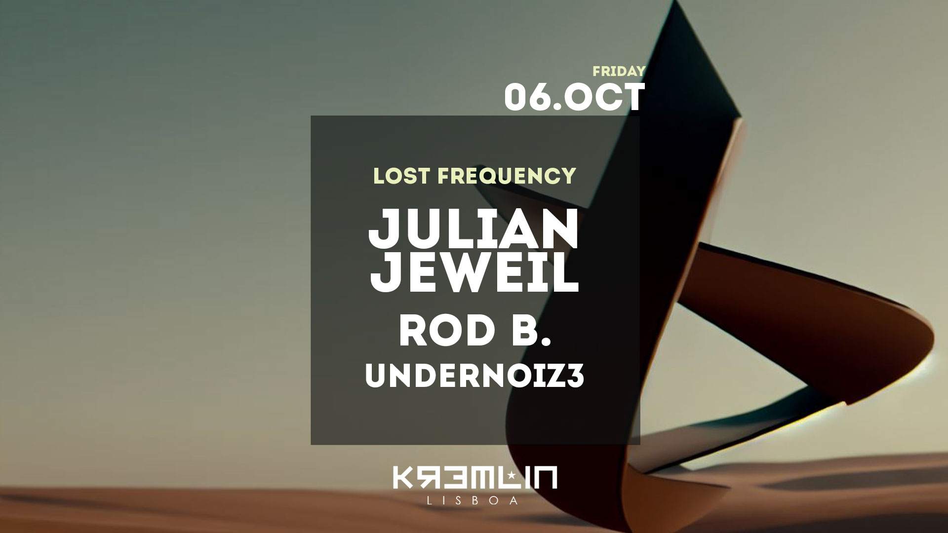 Lost Frequency - Julian Jeweil, Rod B., UNDERNOIZ3 - Página frontal