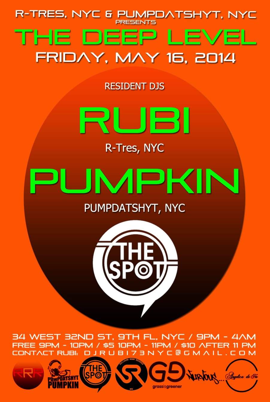 The Deep Level: Rubi, Pumpkin, Grass Is Greener and more - フライヤー裏