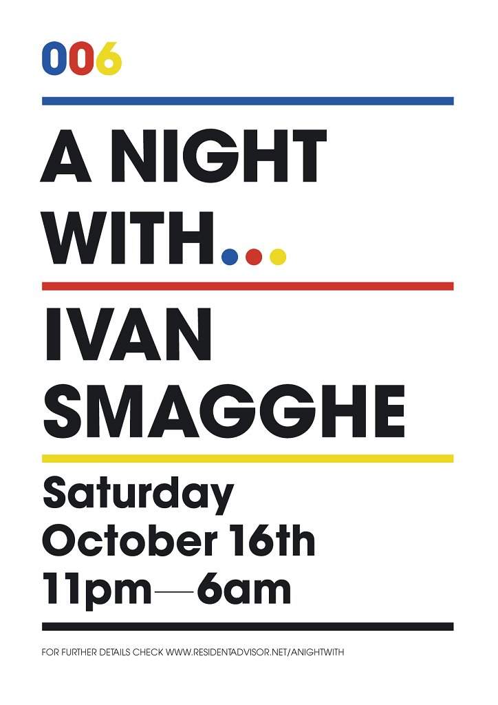A Night With... Ivan Smagghe - フライヤー表