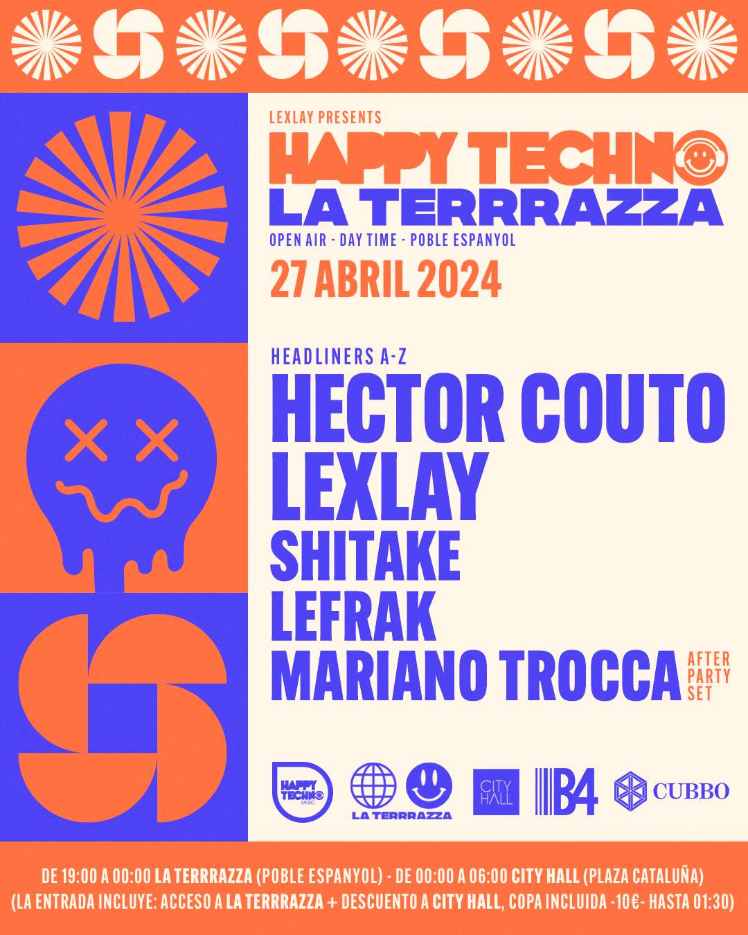 [SOLD OUT]*OPENING PARTY* HappyTechno Open Air / Daytime Hector Couto, Lexlay   - Página frontal