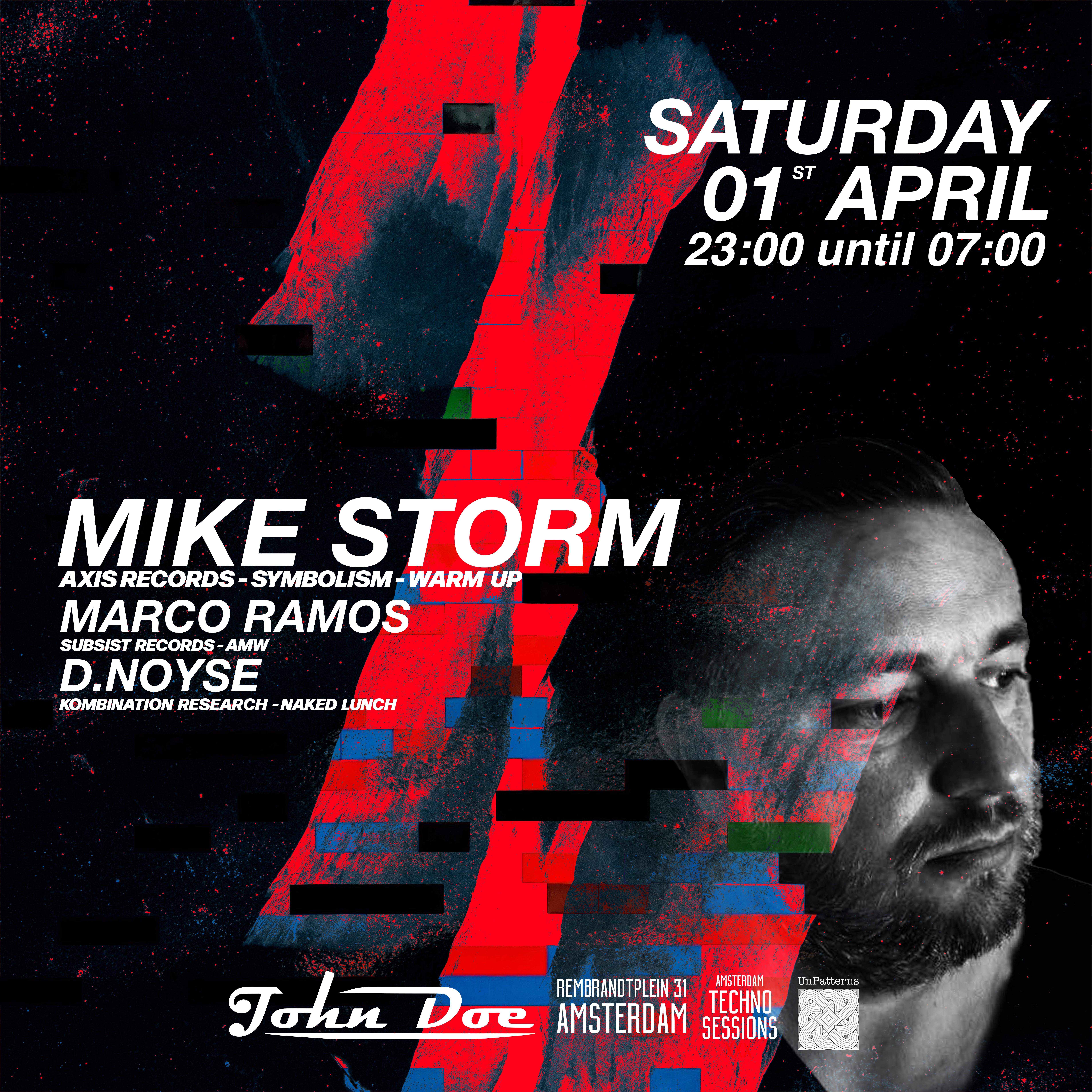 Amsterdam Techno Sessions with Mike Storm (Axis Records, Symbolism, Warm Up Recordings) - Página trasera