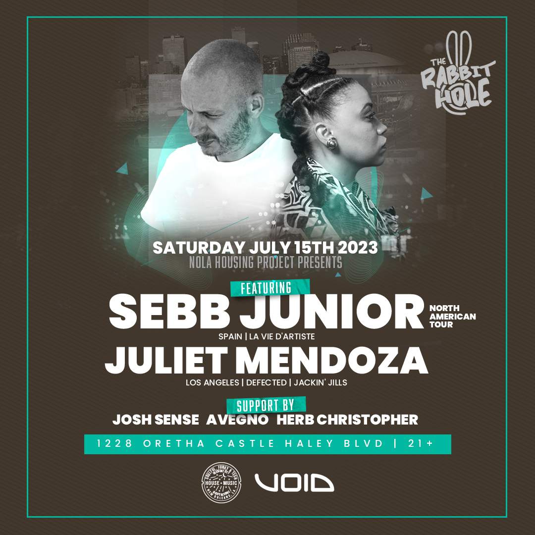 NOLA Housing Project presents Sebb Junior & Juliet Mendoza - フライヤー表