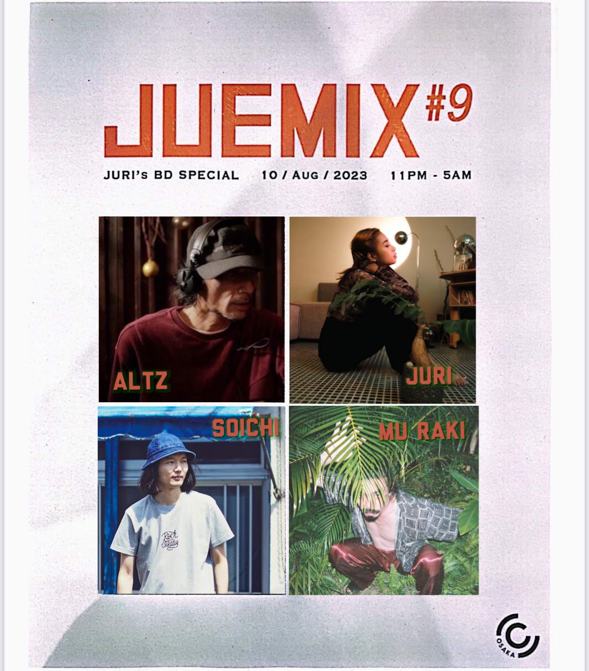 JUEMIX #9 - フライヤー裏