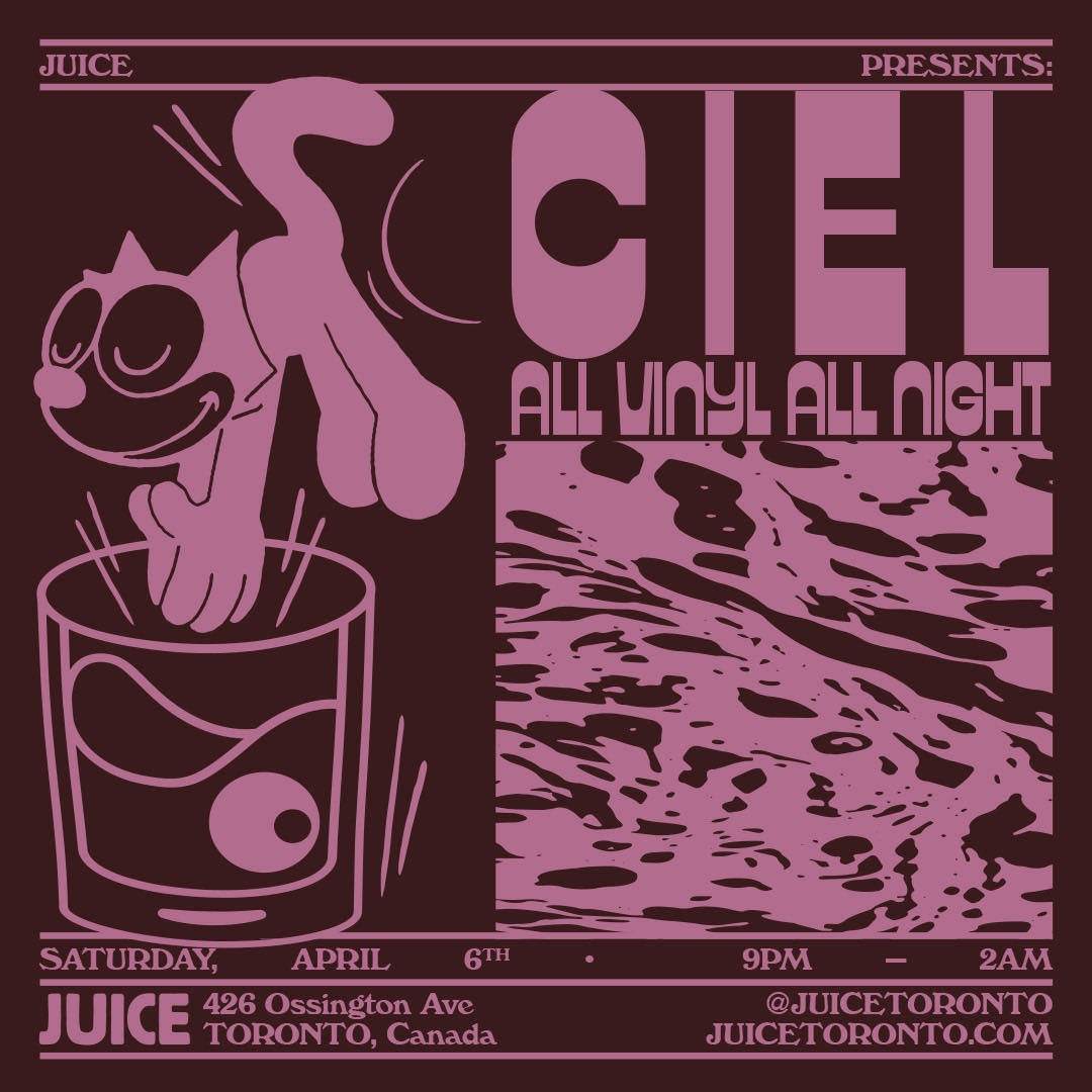 Ciel All Vinyl, All Night - Página frontal