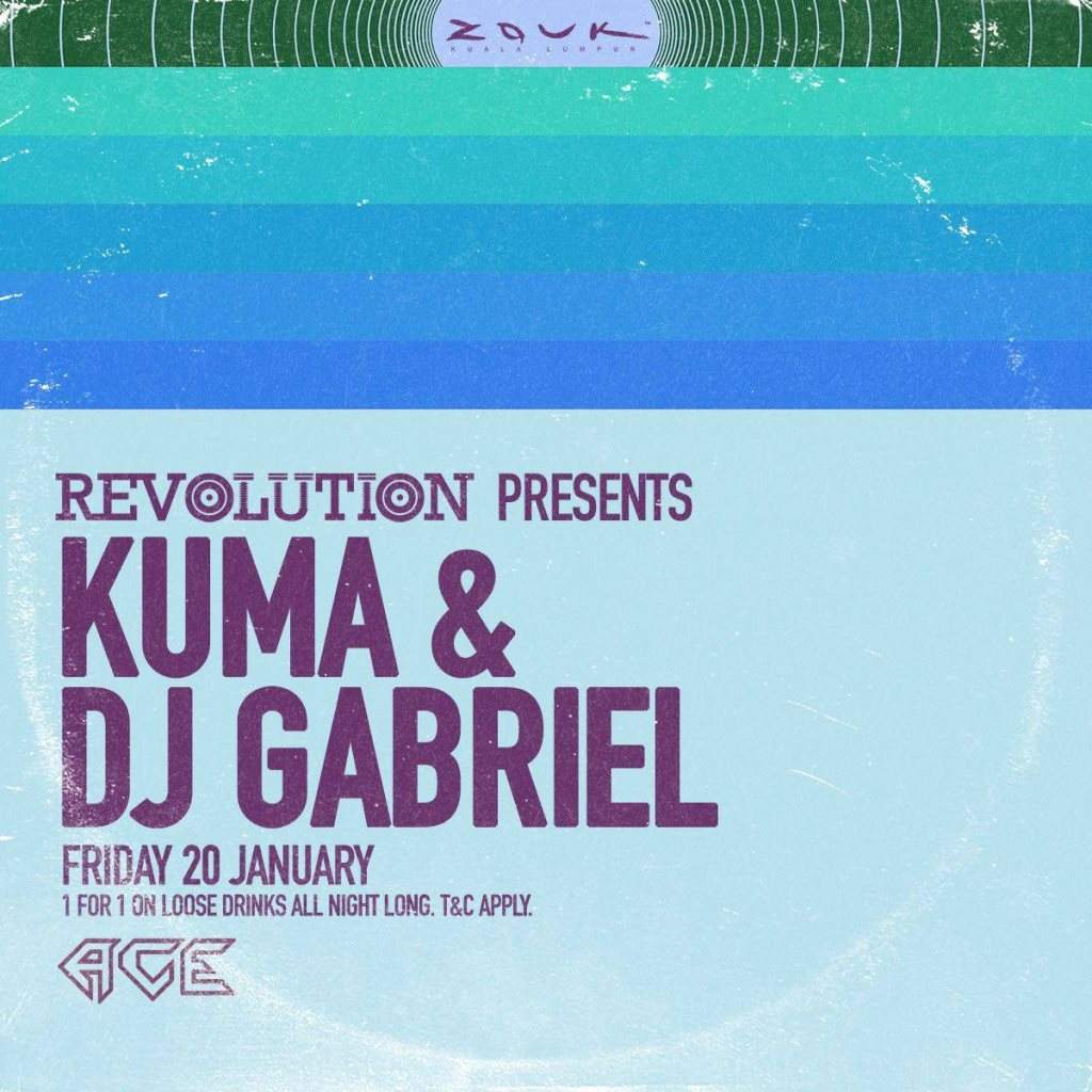 Revolution presents Kuma & DJ Gabriel - フライヤー表
