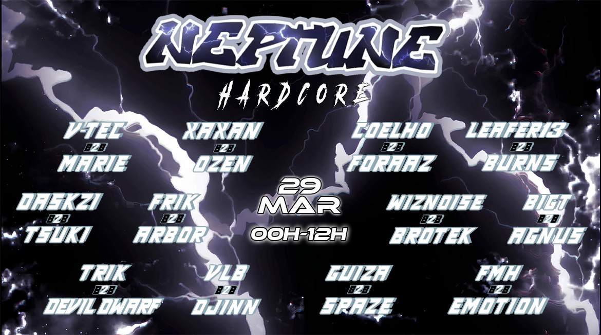 Neptune Hardcore - フライヤー表